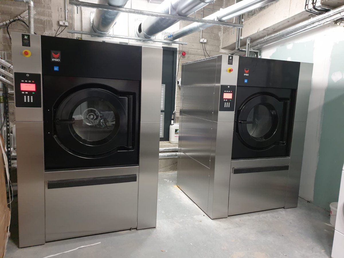 A new laundry up and running at the Beautiful Eden One health club and spa Dublin. 2 Ipso IY350 washers and 2 Dr1025 dryers + a CWS washer/Dryer #Ipso #laundry #hotels