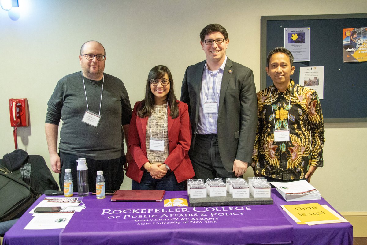 RockefellerColl's tweet photo. 📸 On Friday, February 21st, the Rockefeller College Graduate Association of Political Science (GAPS) and Students of Educational Administration for Change (SEAChange) presented the eighth annual Institutions &amp; Societies Conference. More photos: https://t.co/89vpg1HFvL https://t.co/3MYC2ztlon