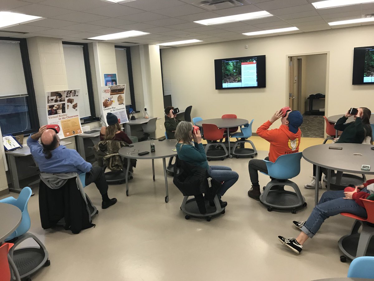 asknquestions's tweet photo. Dr. Tom McConnell and students visiting the NESTT Learning Labs to learn about Orangutan habitat using Google Expeditions for the book they are creating. https://t.co/s4FM8hj04A