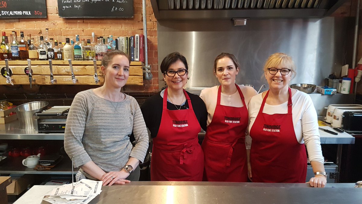 FireStationTN's tweet photo. As it's #InternationalWomensDay coming up soon, thought we we post a pic of a #TeamTofs who were all running the show. What do you think of our hard working hospitality staff @patel4witham @TomTugendhat ? Totally not #unskilled labour ! 
#Tonbridge https://t.co/kuluoP2sxP