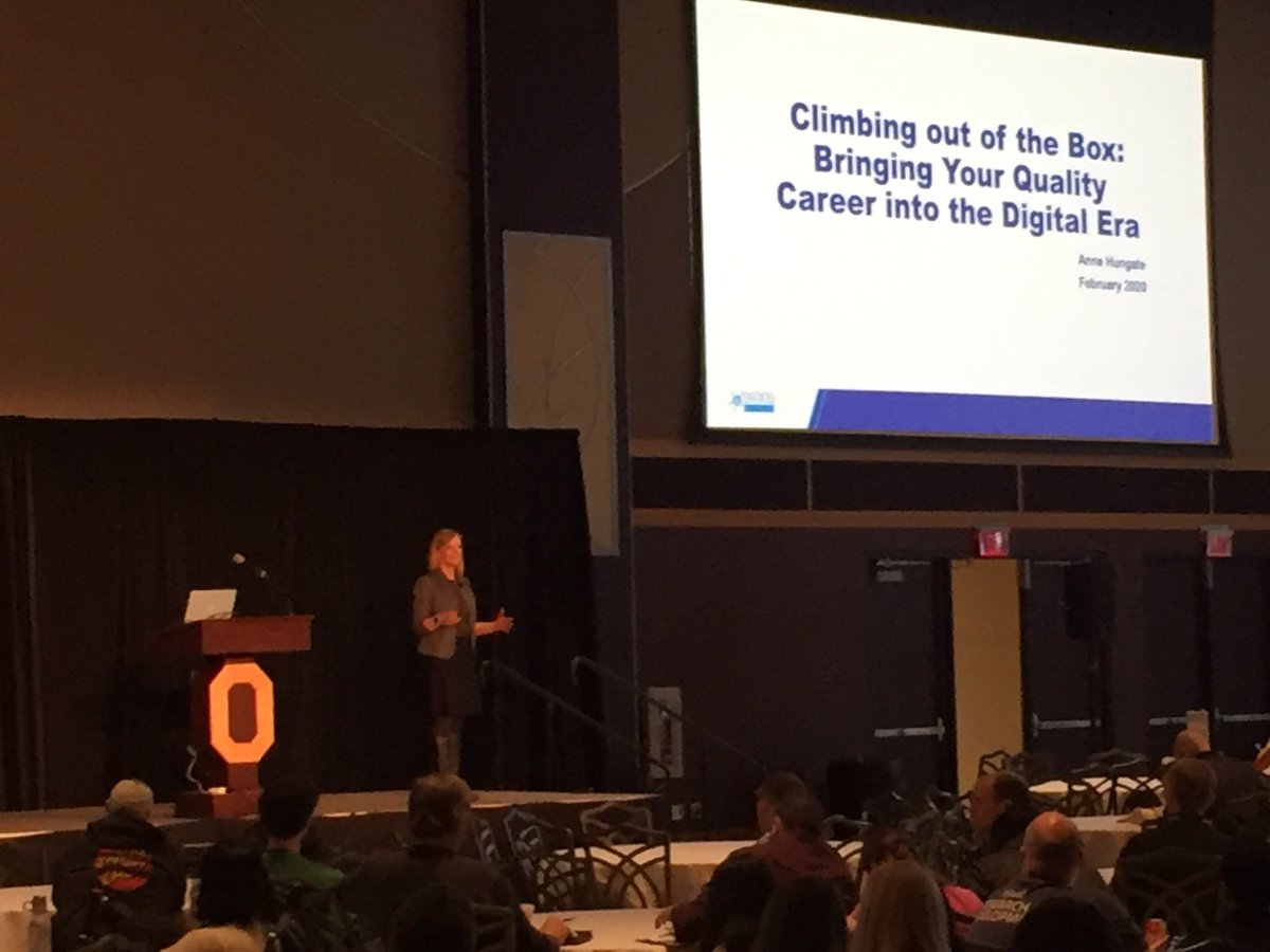 dsynadinos's tweet photo. It’s a wrap! @annehungate closes out @QAortheHighway 2020 with “Climbing out of the box: Bringing your quality career into the digital era”. #qaoth https://t.co/6rFDpV4qOC