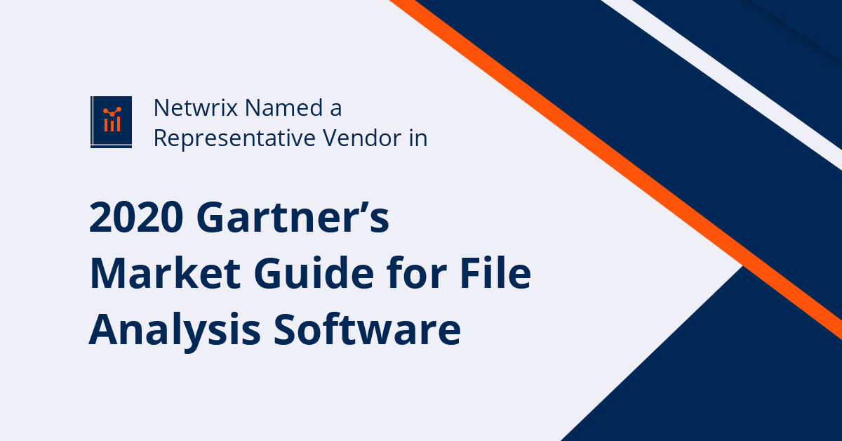 Netwrix on Twitter was named a Representative Vendor in