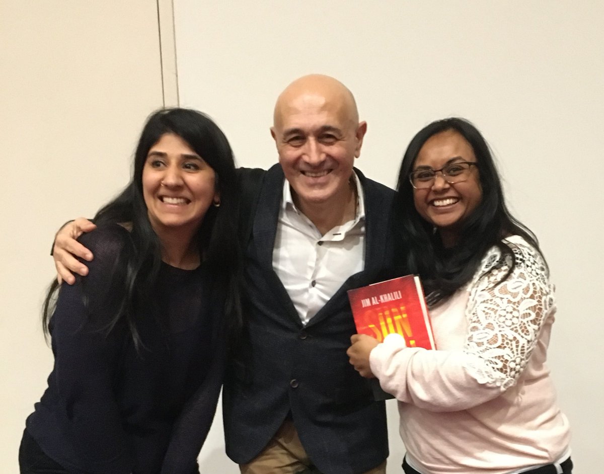 menz_mas's tweet image. Thank you @jopackaj and @jimalkhalili for an insightful evening @UoR_LifeScience and for the amazing early birthday present!! I'm still flipping out over the surprise!! I think Sabiha @Azizdigital  would agree! 🤗❤