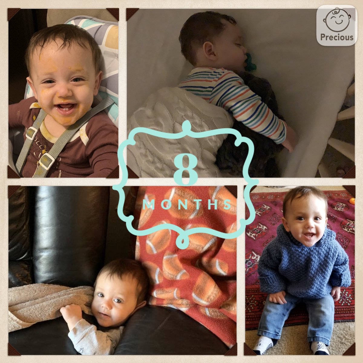 NBeauLeher's tweet photo. My little man is growing faster everyday! 7 teeth, trying to stand in his own, and very mobile. Can’t believe we will start planning your first birthday soon. 😭 #imnotcryingyouare #momlife #milestone #inlove https://t.co/4dIjVM0v98