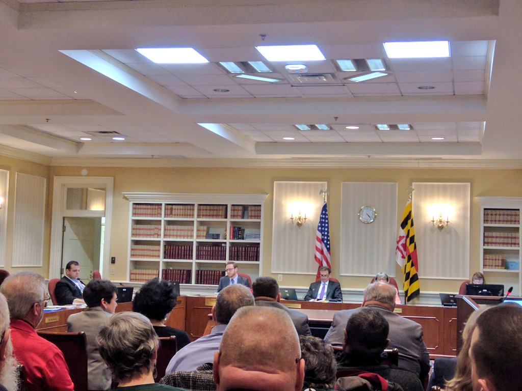 IPLdmv's tweet photo. Our Dir. of Faithful Advocacy Jonathan L-N testifies for #SB887: "Tomorrow, Christians across MD, including myself, will apply ashes as reminder of how we have fallen short of God's call. Remember also the literal coal ash making our neighbors + climate sick." #6toomany #mdga20 https://t.co/CgqoZhb2Zi