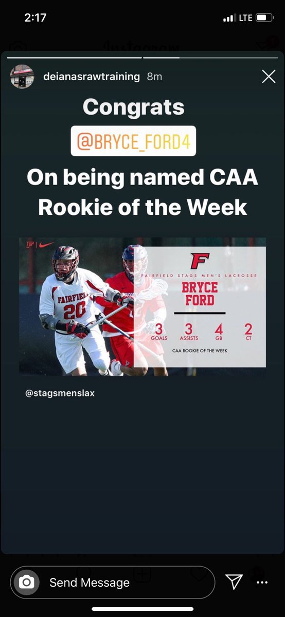 Congrats to our guy <a href="/Bryceford01/">Bryce Ford</a>.  Well it didn’t take long for him to be recognized on the collegiate level. Bryce and Dean Ford also made the honor roll with a 3.5 gpa. Excellence on and off the field