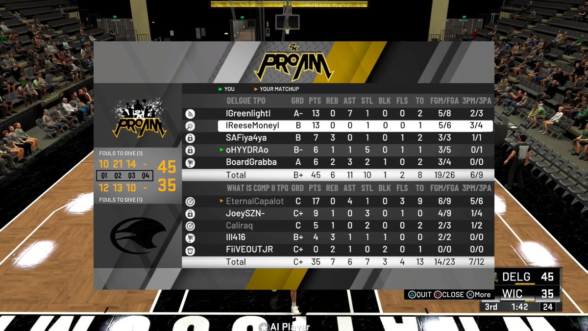 Forgot to post these last night <a href="/TPOLeague/">Szn13🎒</a> matchups first night playing together @ayo_RANKem <a href="/youFamousEnough/">2KL</a> <a href="/2kCompGames/">Jelani Mitchell</a> @Champ2k_ <a href="/GsTaR____/">🥶</a> @2KProamRanks <a href="/OGKINGCURT/">Curt 🌰</a>