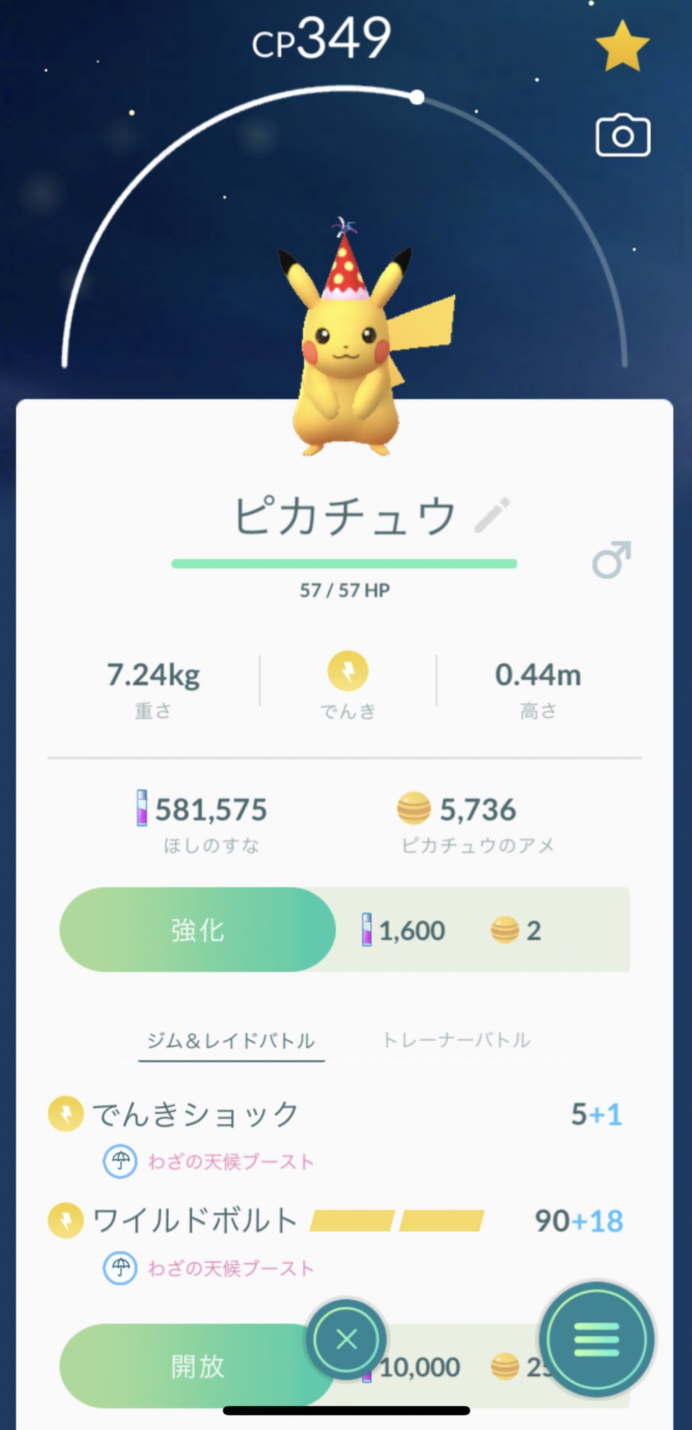 小野沢裕貴 帽子被った子は進化しないね 色違いに集中できるけど パーティ帽子ブイズにしたかった ポケモンデイ ポケモンgo ピカチュウ イーブイ T Co Dgsaz0xoxg Twitter