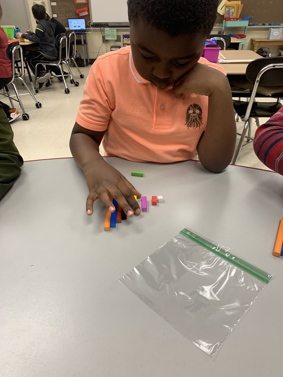 amagnolo's tweet photo. I am in LOVE with our new math manipulatives!! These blocks are great for showing missing partner problems and these kids are on a roll! Thank you @KMallon_HTSD for this great tool! #mathsmarties #firstgrade @WeAreHTSD @HTSD_Wilson https://t.co/4Rbl1XchoY