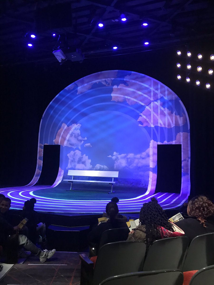 MsHascall's tweet photo. We were so excited for our Ss to see GHOST especially after getting to meet @MattCarterTalks #therealGhost Thanks to @MetroTheater for hosting and @JasonReynolds83 @idrisgoodwin for creating and adapting a favorite read! It was an amazing play! #ourstoriesmatter https://t.co/OEwGzcOg9j