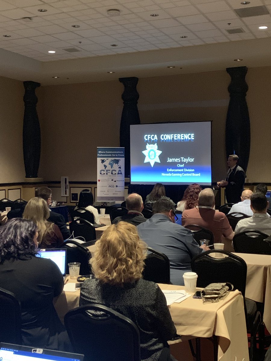 CFCAFraud's tweet photo. CFCA is privileged to have James Taylor from the Nevada Gaming Control Board join us today in Las Vegas, sharing issues they see with fraud and crime in the gaming industry
#GoToKnow #nevadagamingcontrol #gamingfraud #gamingcrime #fraudconference #CFCA35 https://t.co/9O98pqJKWA