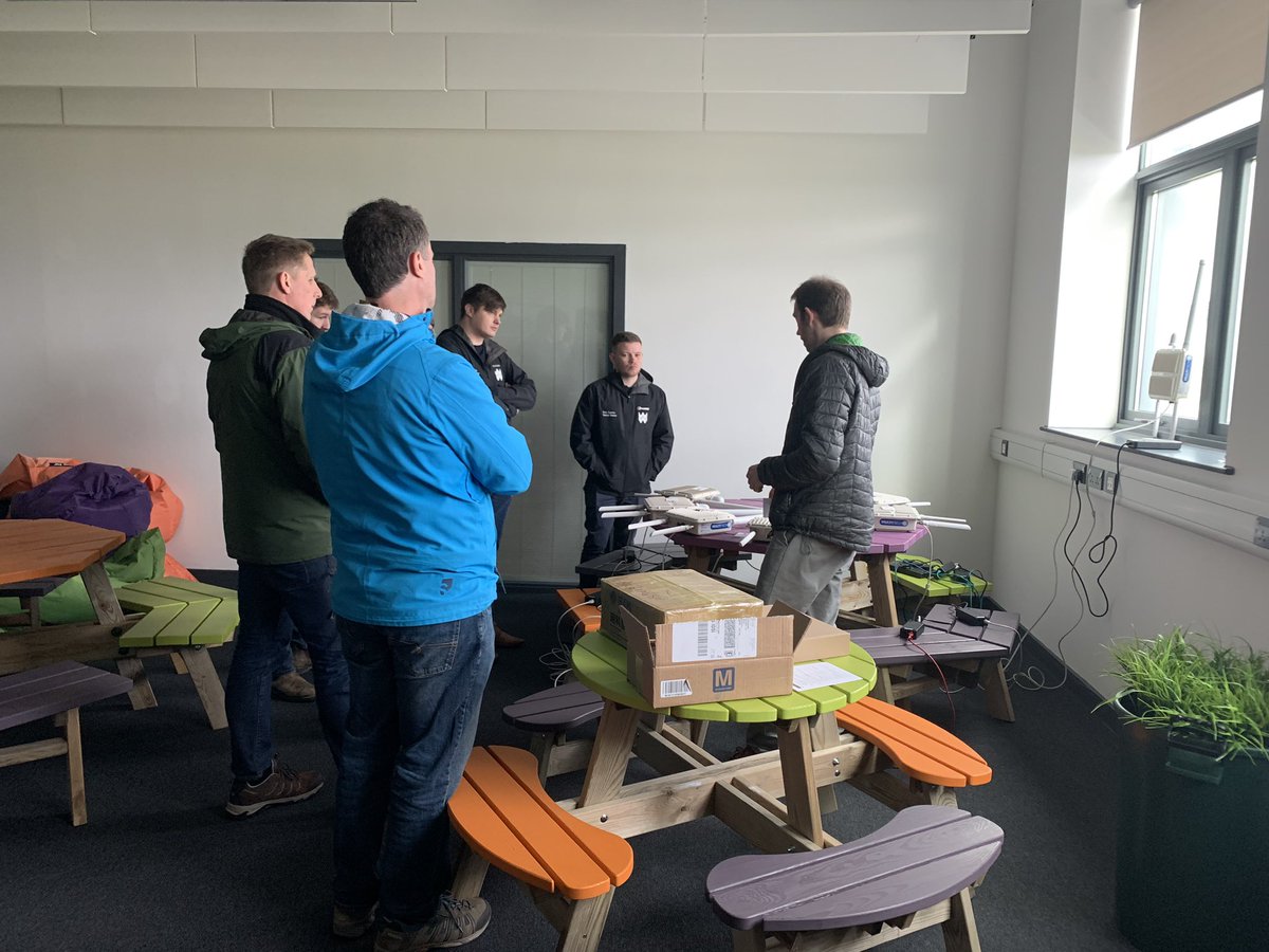 MenterMon's tweet photo. Welcomed staff from @DwrCymru to Ynys Môn @M_SParc today to introduce IoT and present all the projects ongoing in Ynys Môn and Gwynedd. Thanks to Geraint @MadrynFoods and Rob @95point2 for their contributions #YoIoT #Smartrural https://t.co/ovQPXGGQO3