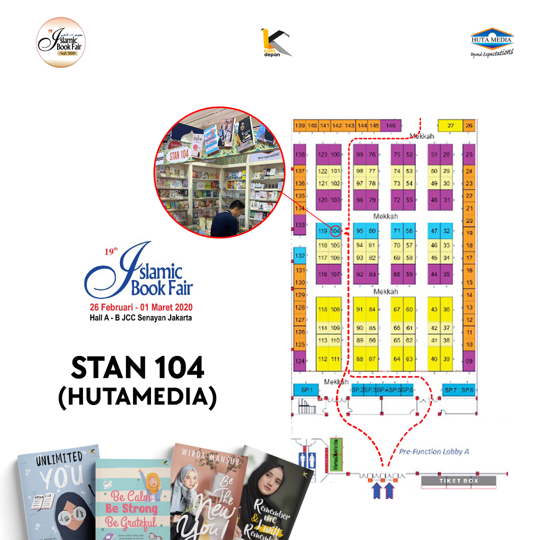 Dapatkan buku baru Wirda Mansur "UNLIMITED YOU" dan juga buku lainnya hanya di STAN 104 (Hutamedia) Islamic Book Fair 2020. 26 Februari - 1 Maret 2020, JCC Senayan - Jakarta.

Kuyys merapat...

#WirdaMansur #islamicbookfair #unlimitedyou #bestseller #hutamedia #RabuAmbyar