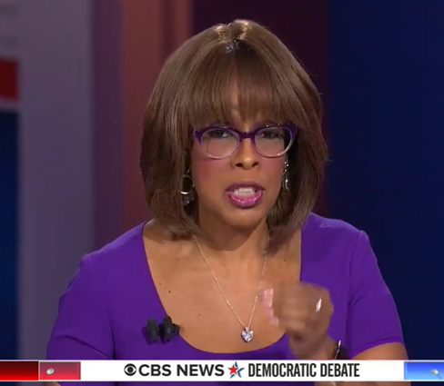 TajMarie17's tweet photo. #FailKing is wrapping up @CBS Dismissive #SouthCarolinaDebate, with her weak-sauce "Motto-Biggest Misconception" question. #BlacksAgainstBiden, #BlacksAgainstBloomberg, #BlacksAgainstButtigieg, #BlacksAgainstBernie, #BlackHistoryMonth, #DemocraticDebate, #DemDebate https://t.co/Qfva11seiU