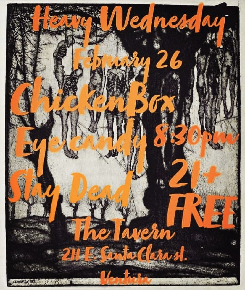 We just got added to Heavy Wednesday tomorrow night at The Tavern!!