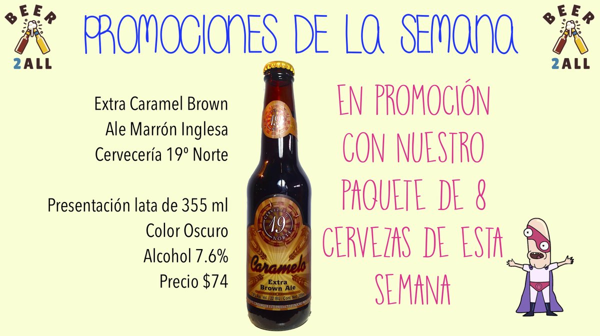 Beer2All's tweet photo. Extra Caramel Brown por @Cervezas19Norte

Haz tu pedido de #CervezaArtesanal desde tu domicilio al Whats 5513299018, entregas el
mismo día a toda CDMX, sin costo en zona Lindavista y envíos programados a toda la
república https://t.co/8QEZZU11r8