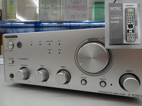 ONKYO A-905FX AMPULIFIER アンプ ONKYO INTEC205 プリメインアンプ A