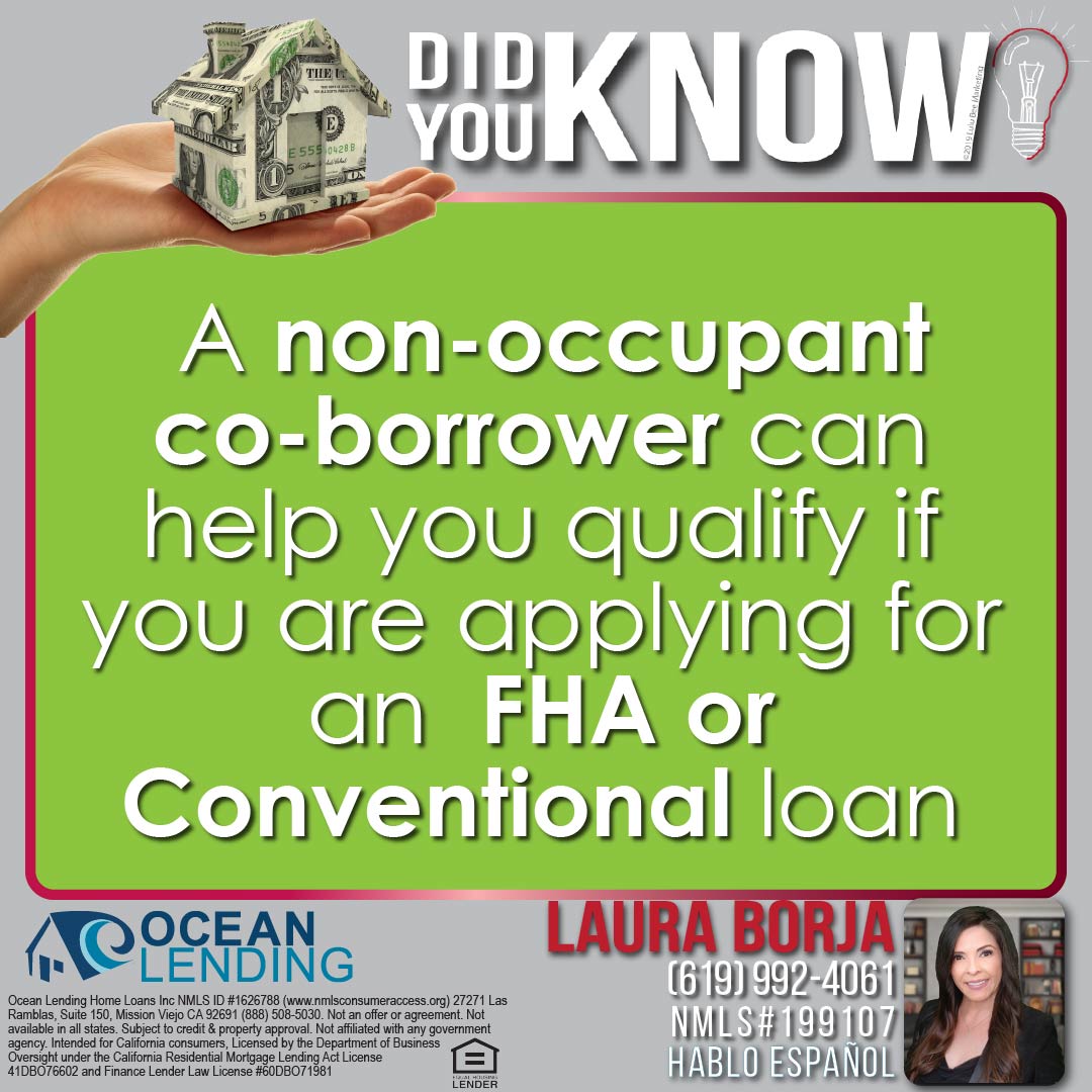 LauraLoanExpert's tweet photo. This week on "Did You Know"... need help qualifying? A co-borrower might be the answer!
Have ββ Ready to get started? π±(619) 992-4061 βοΈ Laura@lauraborja.com or send a π¬
#didyouknow #homeloaninfo #gettingapproved #qualifyingforamortgage #homeloanexpert #FHALoans https://t.co/LFT0T07Qm6