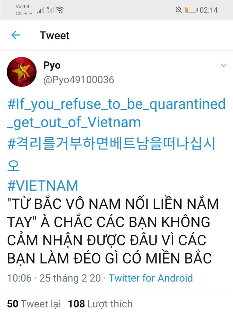 Hangphn's tweet photo. #ApologizeToVietNam 
Hihi acc mốc meo của mình nè, ngoi lên để góp vui nè :)). Cảm ơn Đảng hihi https://t.co/vmepJzVPQn