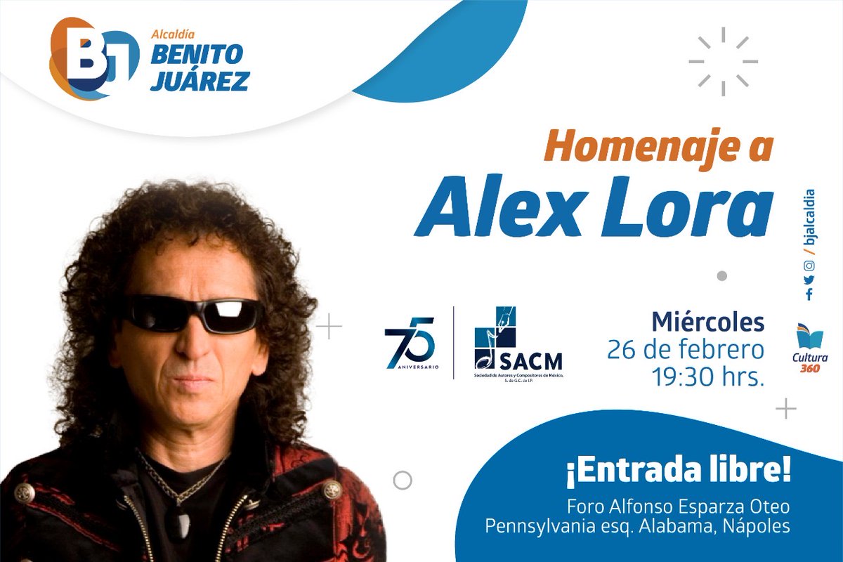 amigostrota's tweet photo. Mañana disfruta de una noche de #rock en este  homenaje a #AlexLora en @BJAlcaldia https://t.co/JXNMVBnBvM