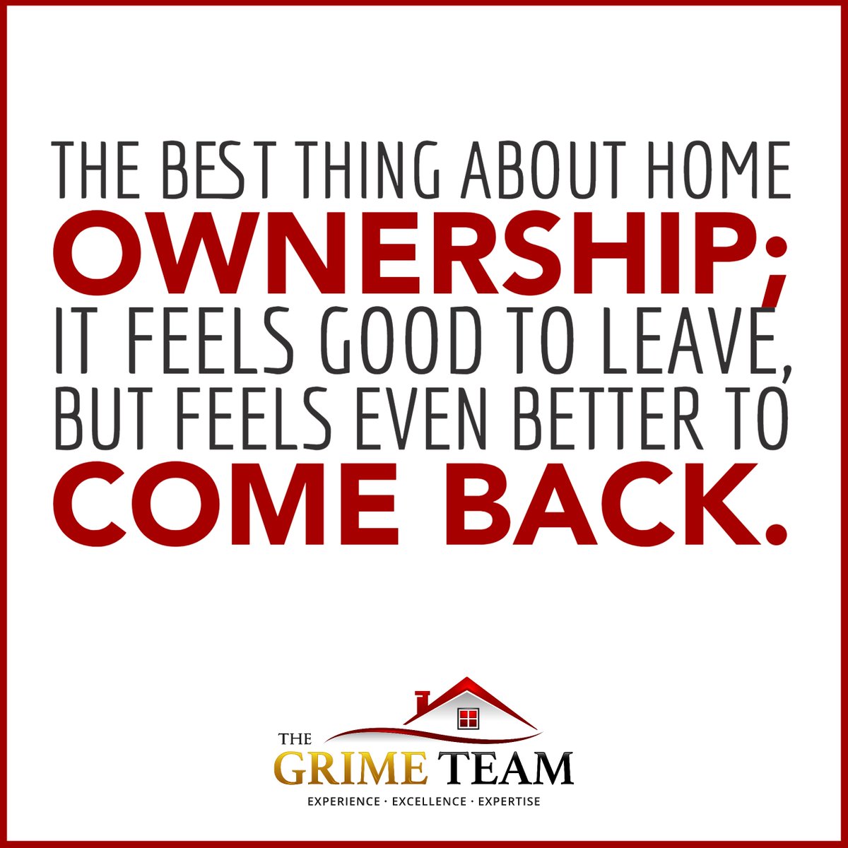 TheGrimeTeam's tweet photo. The best thing about home ownership; it feels good to leave, but feels even better to come back.
What is your favourite thing about owning your own home?

#orangevillerealtor
#orangevillerealestate
#realestateorangeville
#orangevillerealtor https://t.co/yQW54aLRkA
