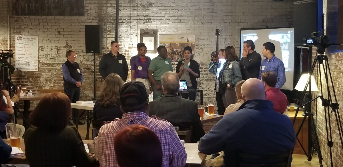 TomSnyderRIoT's tweet photo. Great job by the #RIoTAccelerator teams, presenting themselves tonight at the @GigEast meetup. https://t.co/9QC9YvAaTU