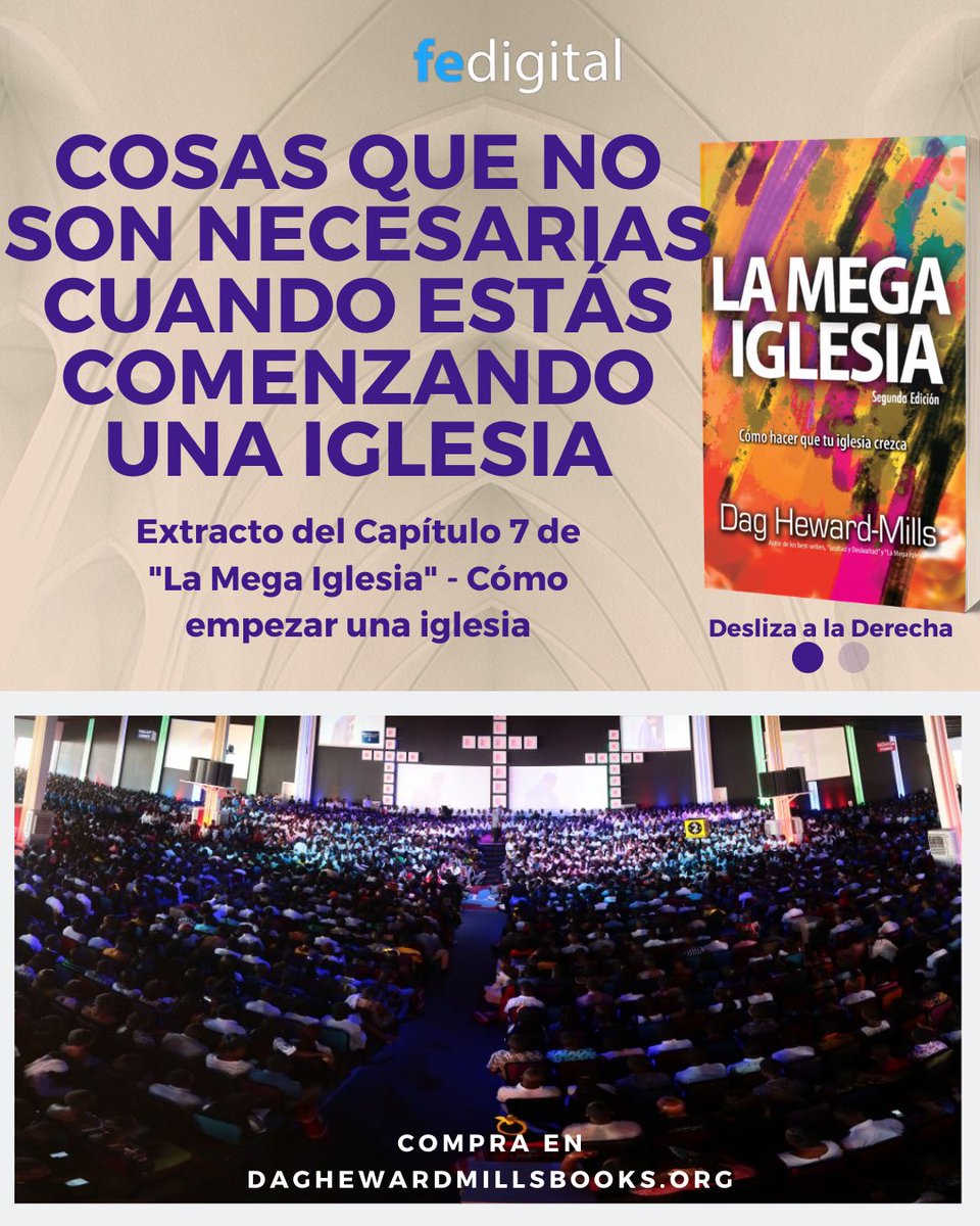 FeDigitalEsp's tweet photo. ⁣⁣
Estás comenzando una iglesia?  ⁣
⁣
Descubra lo que no necesita al comenzar una iglesia en "Mega Iglesia" de @EvangelistDag.  Disponible en inglés pero próximamente en Español.⁣
⁣
Compra aquí https://t.co/QgZZdxp9e1 ⁣ https://t.co/s8cH3lA1Sr