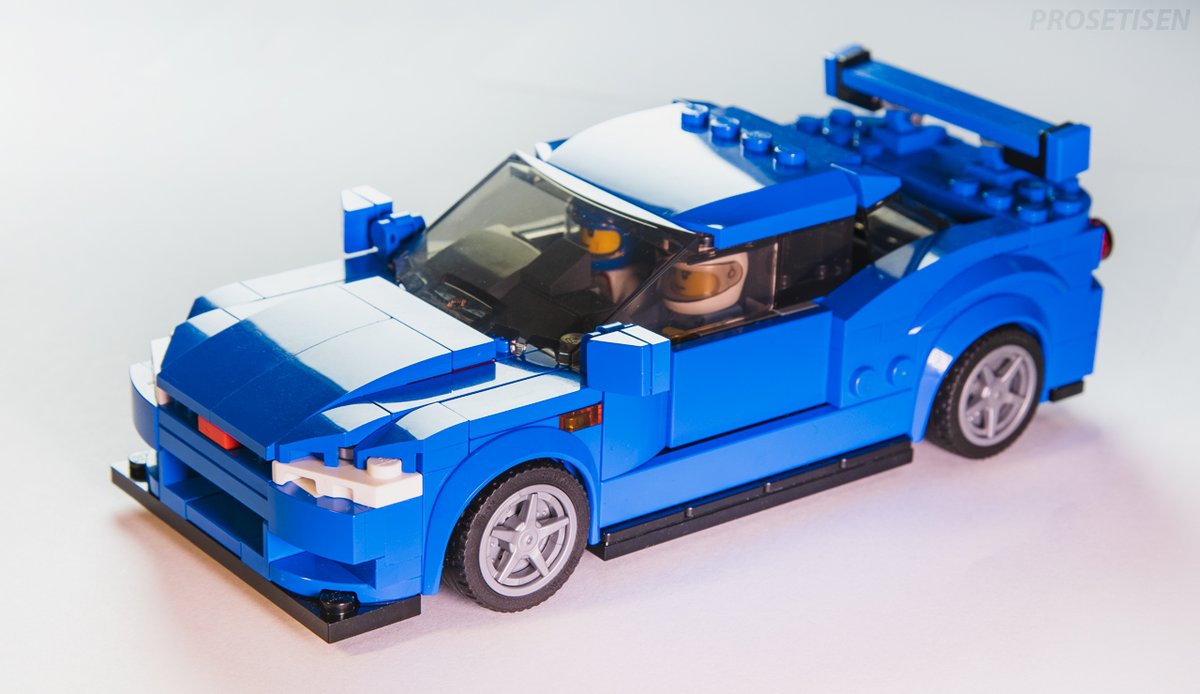 PROSETISEN's tweet image. I was bored and built my first Lego Moc🧐
#lego #moc #nissan #skyline #r34