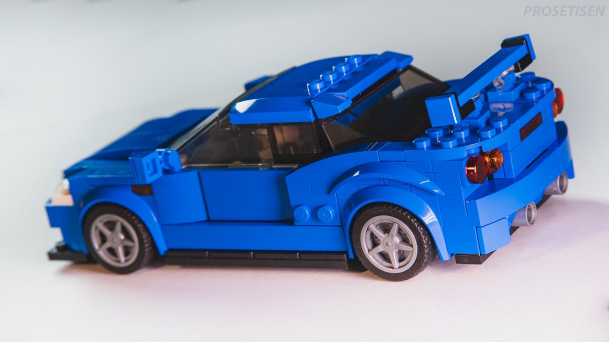 PROSETISEN's tweet image. I was bored and built my first Lego Moc🧐
#lego #moc #nissan #skyline #r34