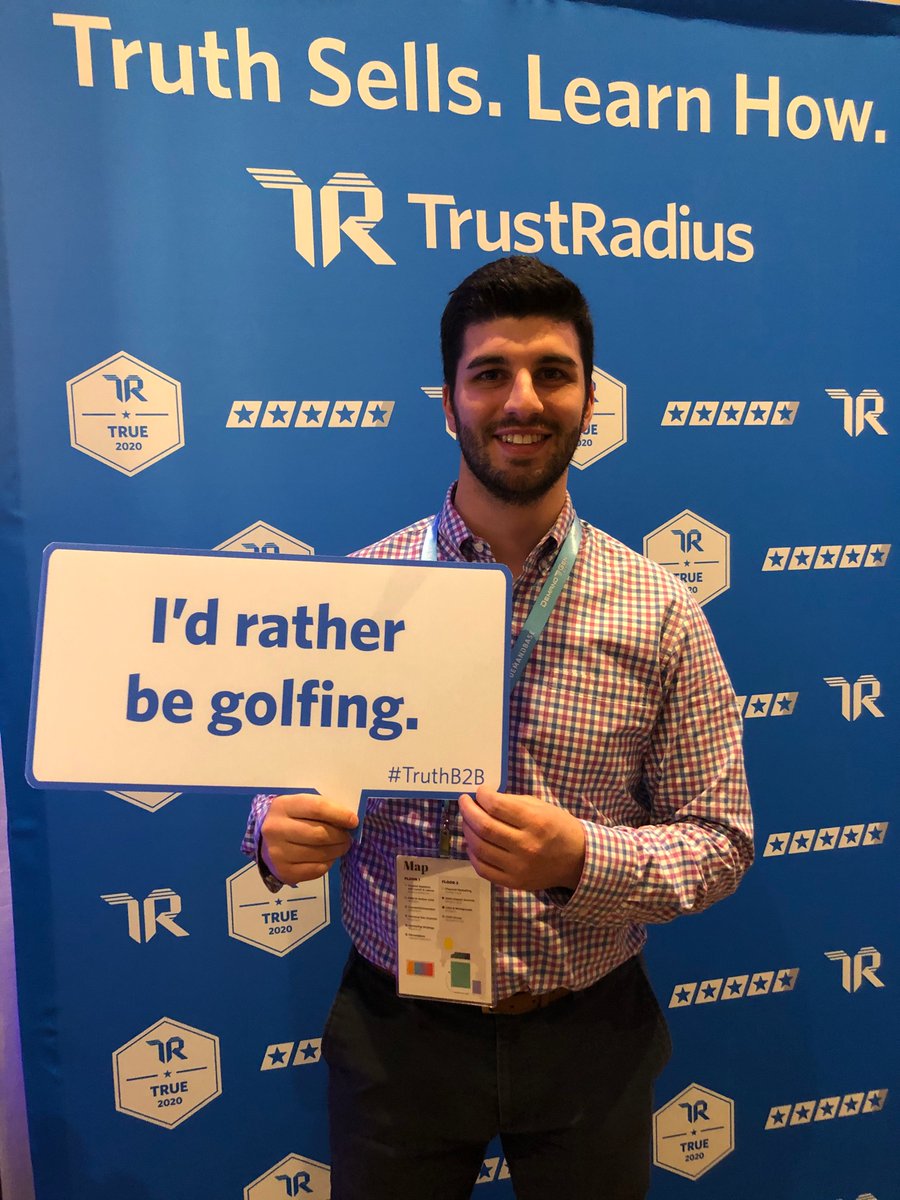 rbellomo28's tweet photo. @trustradius #truthb2b I’d rather be golfing https://t.co/cF3EqJkZef