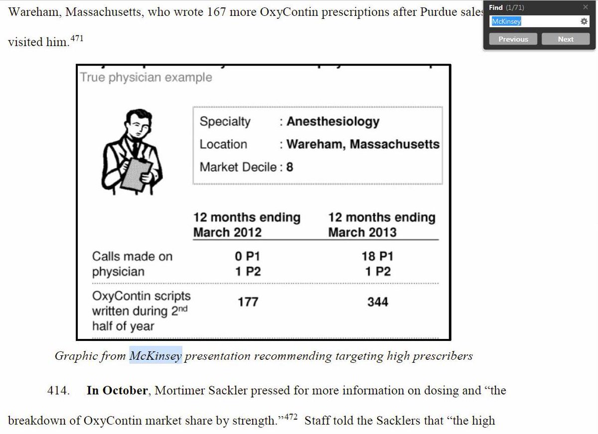 19) McKinsey Poppy Pete71 mentionsThe firm is blamed for fueling the nation’s opioid addiction crisis in a lawsuit by the state of Massachusetts filed in January against OxyContin maker Purdue Pharma, which hired McKinsey to help boost sales https://assets.documentcloud.org/documents/5715954/Massachusetts-AGO-Amended-Complaint-2019-01-31.pdf
