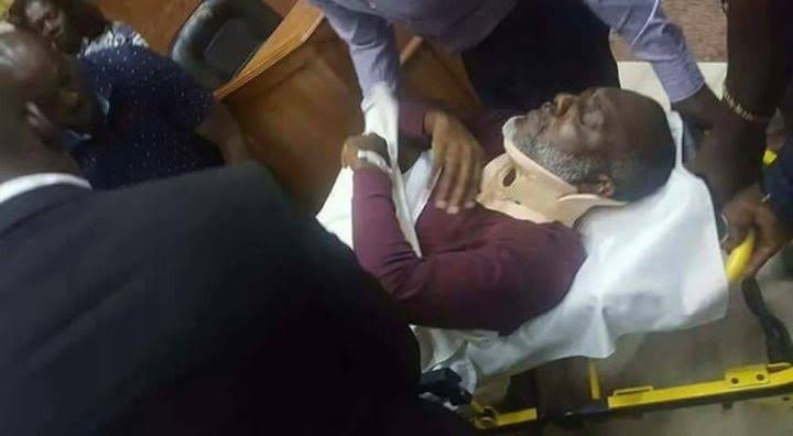 thecableng's tweet photo. TIMELINE: From stretcher to ambulance — #Metuh’s long journey to prison | TheCable https://t.co/sf6T8uxFs4 https://t.co/0CSROlwiwE