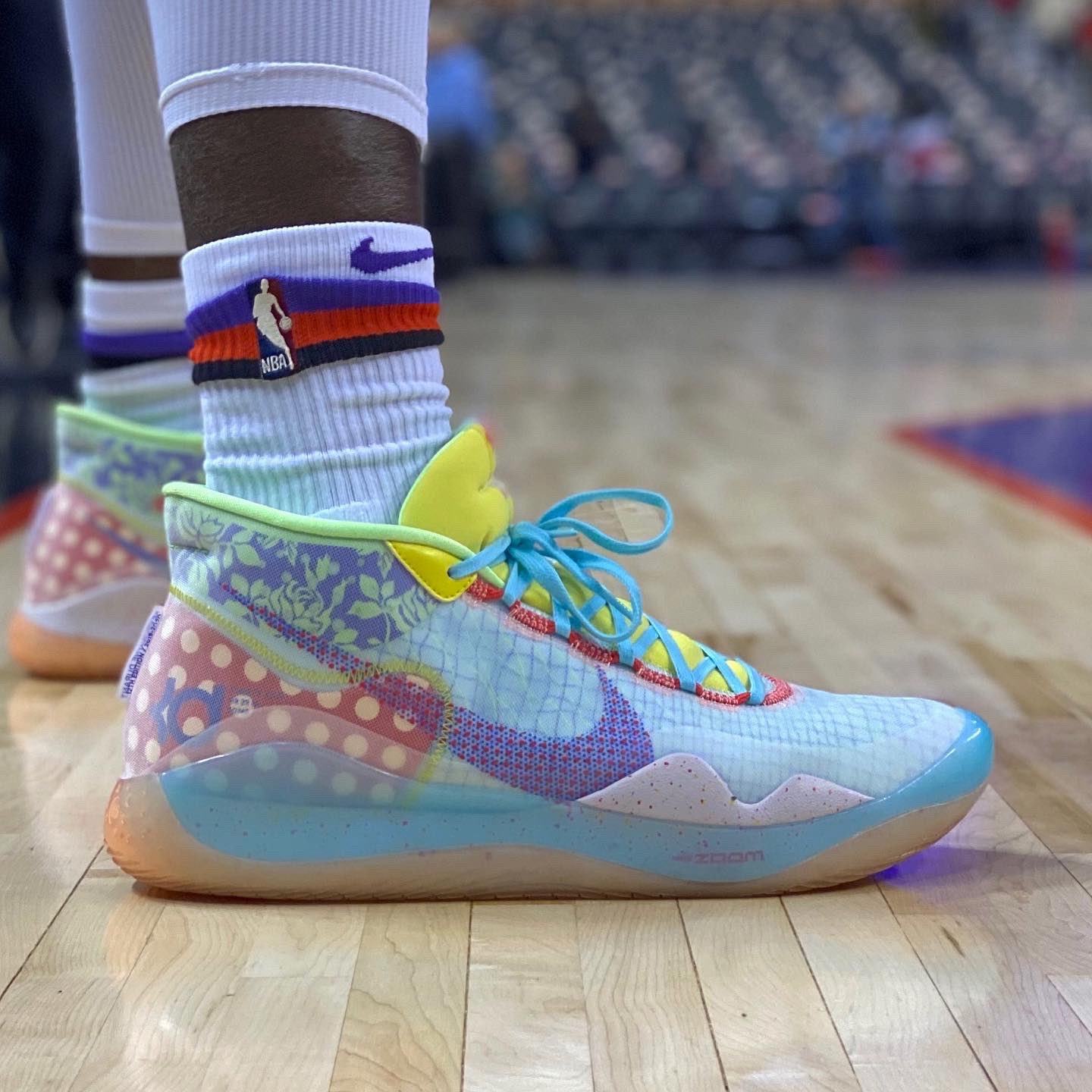 Zoom KD 12 'EYBL Peach Jam' Nike CK1195 300 Teal Tint/red Orbit-photo ...