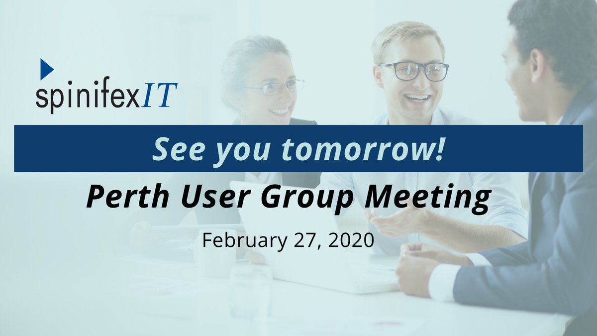 SpinifexIT's tweet image. See you there!

#SAPUsers #SpinifexITUserGroup #SAPPayroll #PerthEvents