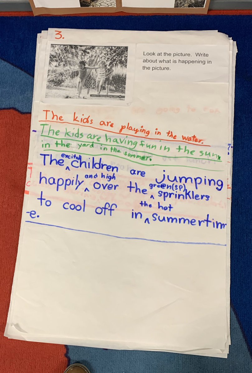 2nd graders in Mrs. Nguyen’s class <a href="/WSDHaydenHawks/">Hayden Hawks</a> did an amazing job preparing for ELPAC testing by collaboratively writing sentences about pictures they observed as they carousel around the room.