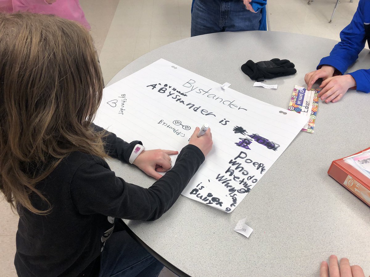 MsMeganMcCann's tweet photo. Talking about #Bullying in honour of #PinkShirtDay tomorrow. Wait till you see our amazing #Poems @StJohnArthur #WhatWCDSBDoes #Believe #Belong https://t.co/RfgVbRqVgi