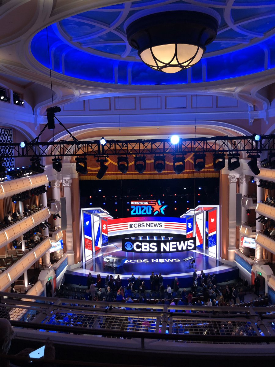 goodierb's tweet photo. Excited to be at the CBS Democratic Debate tonight! https://t.co/X6VVAnaCYu