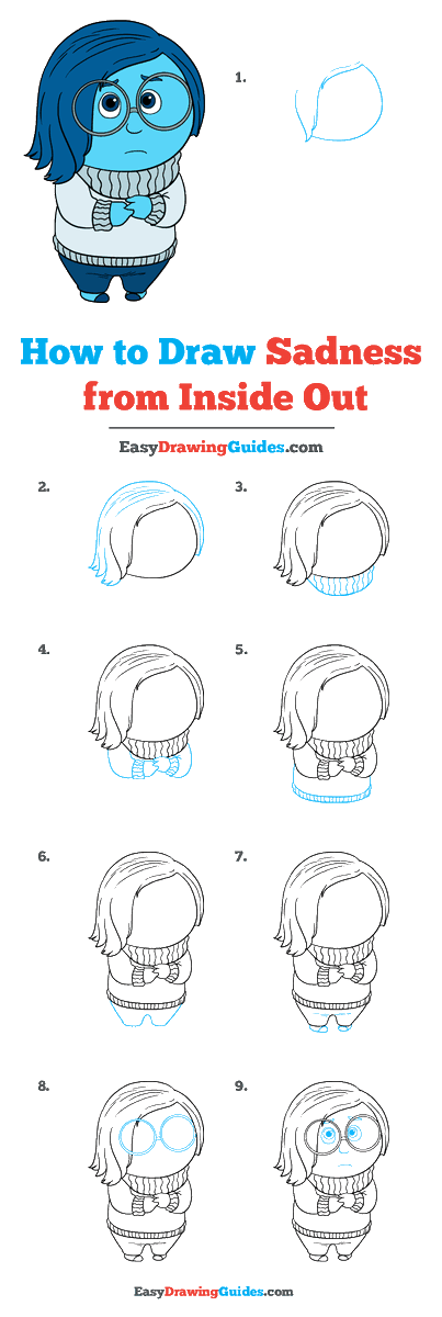 Easy Drawing Guides On Twitter Sadness From Inside Out Drawing