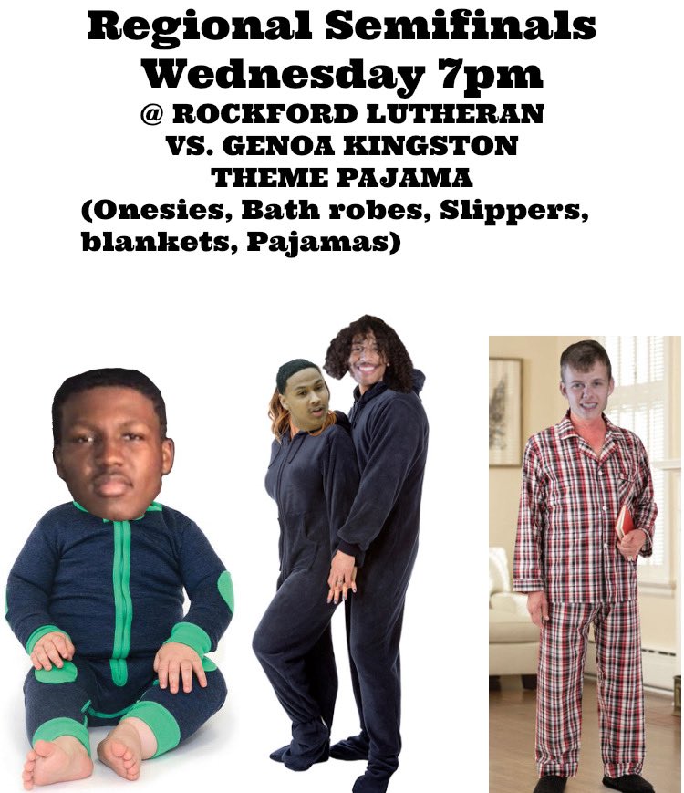 RCRoyalsPride's tweet photo. BOYS BASKETBALL REGIONAL SEMI-FINAL 
2/26 at Lutheran 
7:00 vs. Genoa Kingston
$5 ticket fee
Theme: pajama night https://t.co/ZwfdbH0wbD