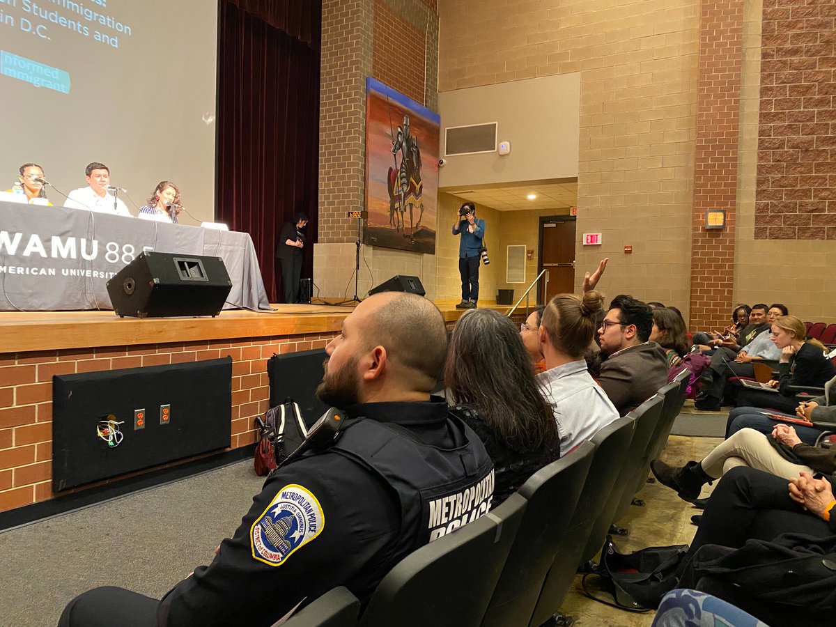 @marjaanxpoetry A full house (including <a href="/DCPoliceDept/">DC Police Department</a>) at tonight's Kojo in Your Community. #KIYC