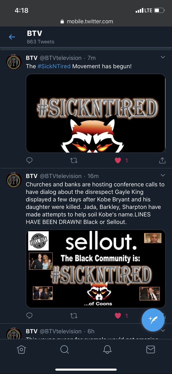 BTVtelevision's tweet photo. @jadapsmith @GayleKing The Sick N Tired movement https://t.co/6si2gg5FcS