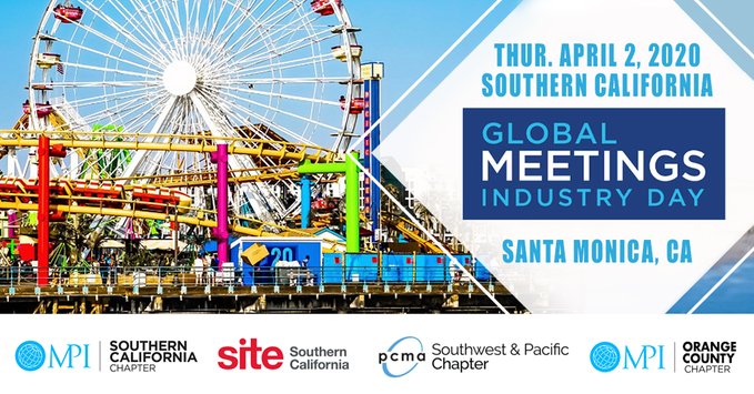 Hosted by @MPIOC @MPISCC @pcmaswp and @SiteSoCal - the #SoCal #GlobalMeetingsIndustryDay Celebration kicks off at #PacificPark April 2 from 10am to 2pm. Register: bit.ly/2PkN0FP #GMID20 #GMID #IncentiveProfs #MeetingProfs #EventProfs @SITEGlobal @MPI @pcmahq #events