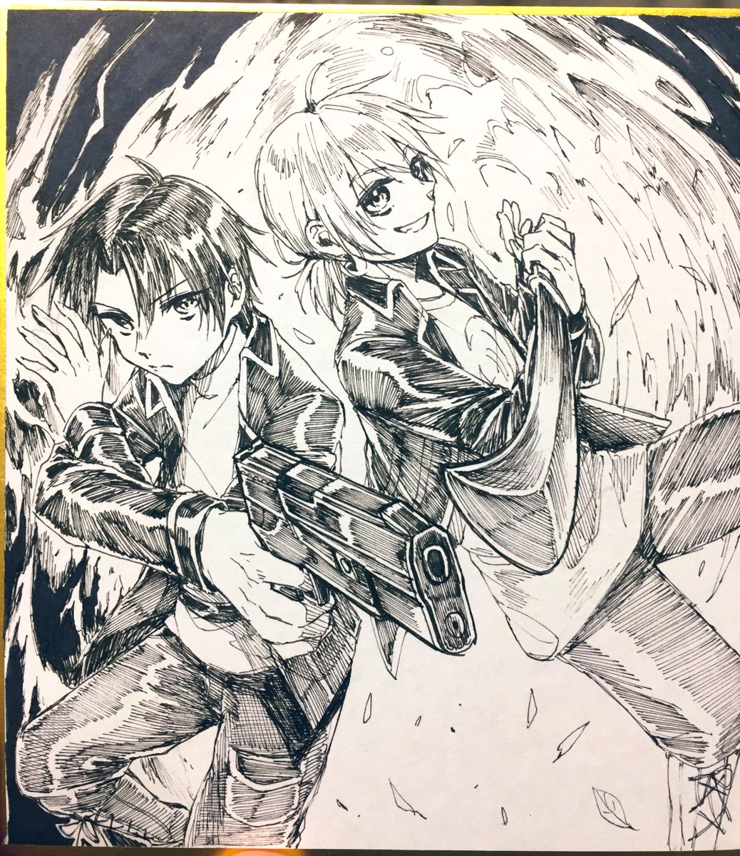 無事届いたようなので!描かせていただいた色紙～🌸 