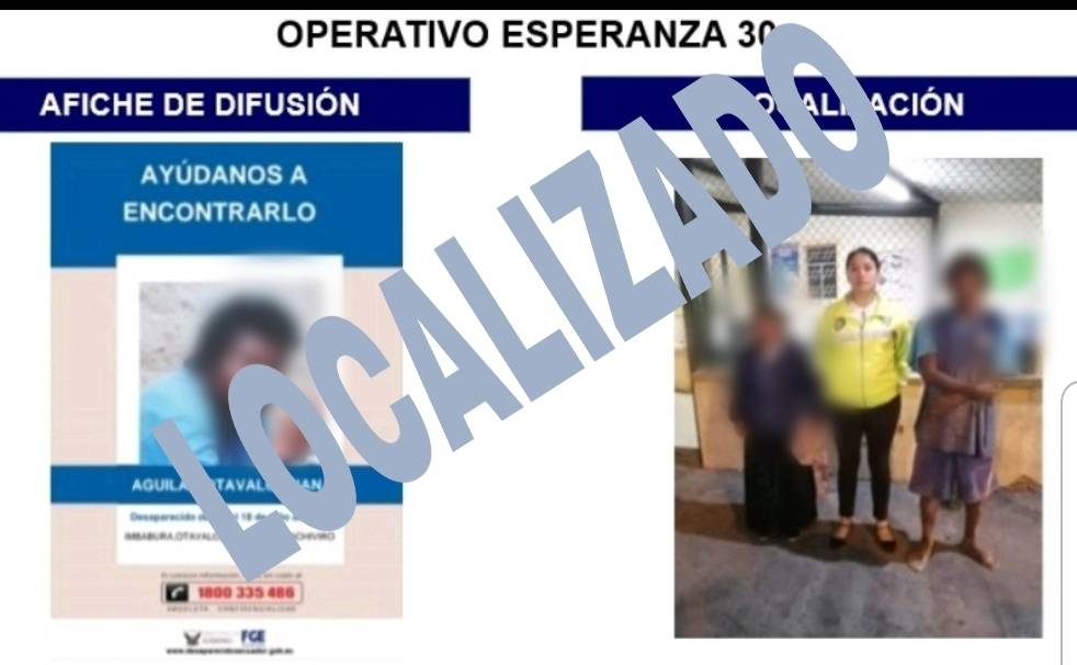 Gracias al trabajo investigativo de #Dinased fue localizado, en Río Verde, #Esmeraldas, una persona que estaba reportada como desaparecida desde el 18/julio/2019. Padece una enfermedad intelectual que le habría impedido que regrese a su hogar.