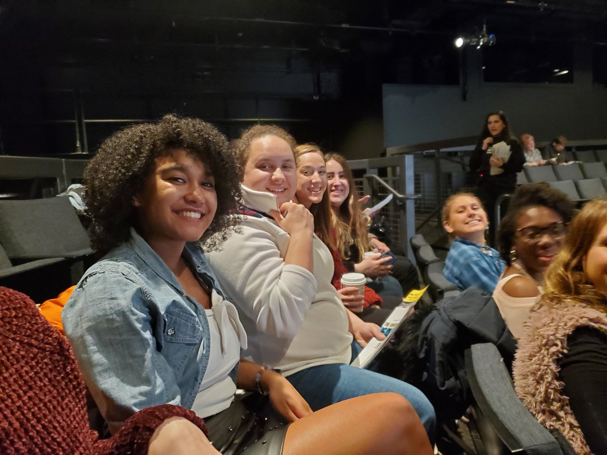 JRN400 Journalism Theory is at Theaterworks to see ' Lifespan of a Fact.' #truthvstruthiness #journalismauthority #boundarywork #paradigmrepair We deep.😃