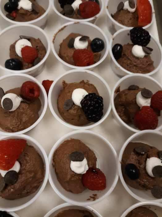 Today’s Tasting, featuring Dark Chocolate Mousse!