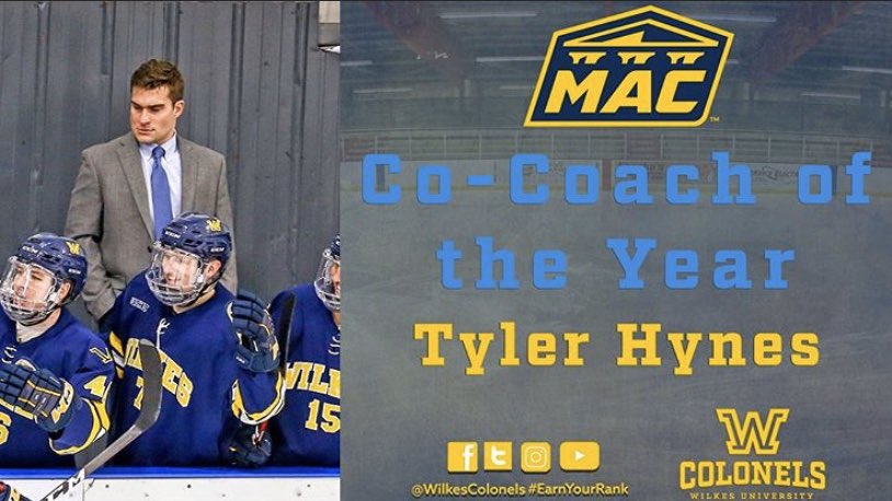 Congratulations to Tyler Barrow on MAC Player of the Year, Mike Gurska on MAC Defensive Player of the Year, and Coach Tyler Hynes on MAC Coach of the Year! #EarnYourRank