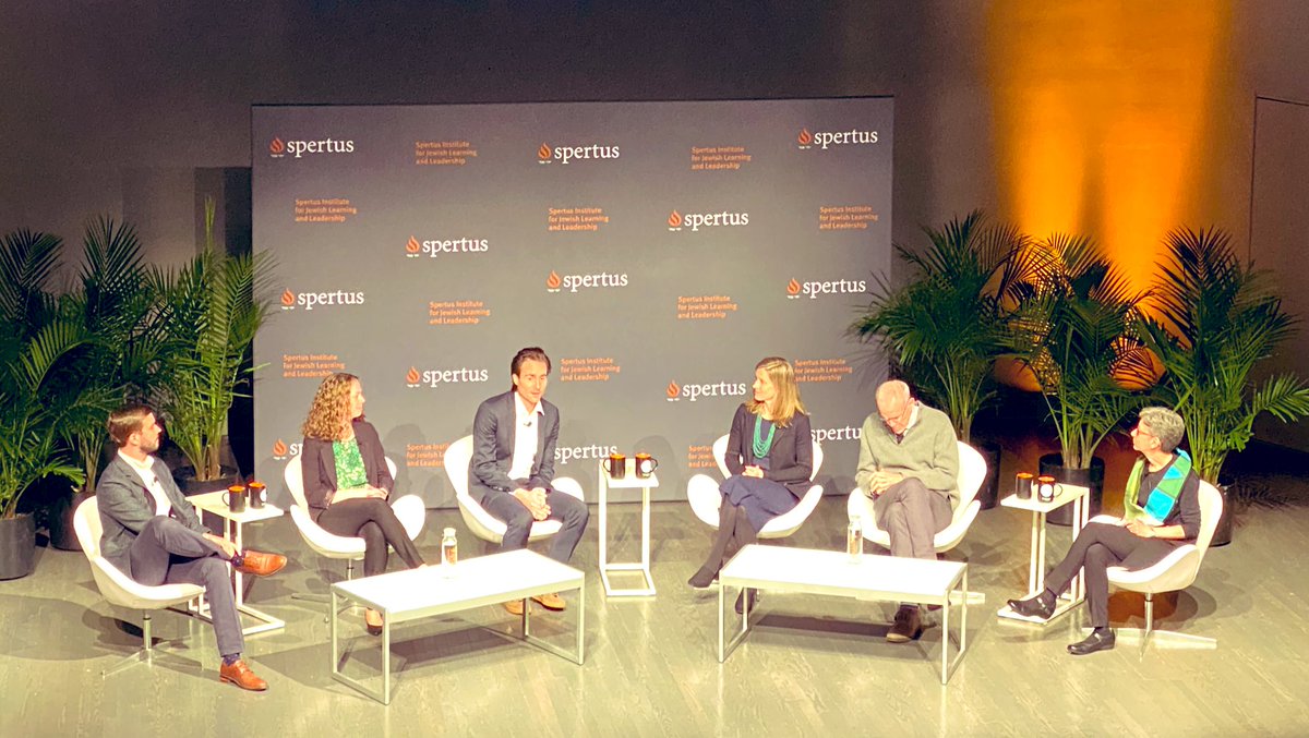 Great to learn with our friends at @Spertus #criticalconversations on #climatechange from
presenters @billmckibben @dwallacewells @KarennaGore @katy_milkman, Mirele Goldsmith & @kevingreen515.