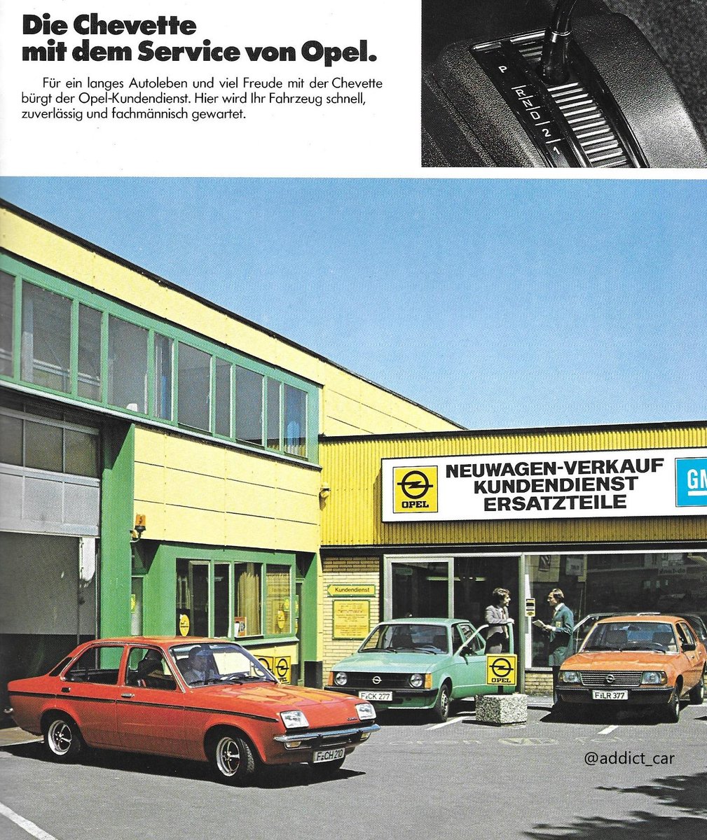 Carbrochureaddict For A Short While Vauxhall Exported Its Chevette To Germany To Be Sold By Opel Dealers But Marqueless With The Just The Model Name On The Nose With The