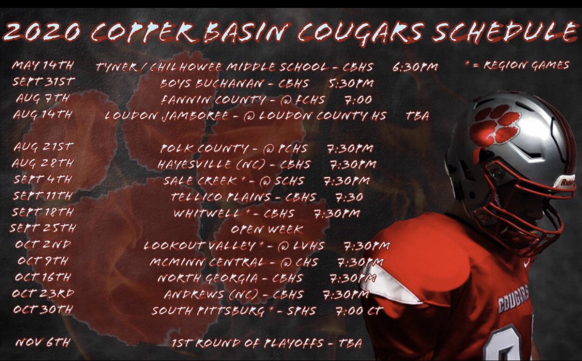 BasinCopper's tweet image. Our 2020 Schedule!